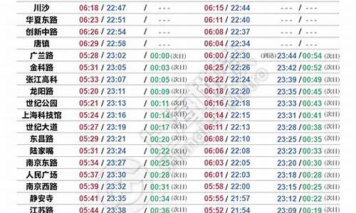 上海南站长途客运时刻表_上海南站汽车站时刻表